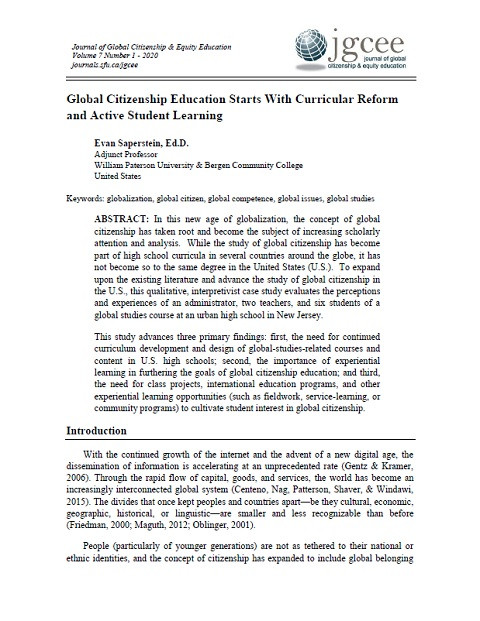 Resources, Global Citizenship Education (GCED) Clearinghouse