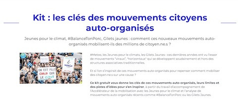 © L'accélérateur de la mobilisation (France)